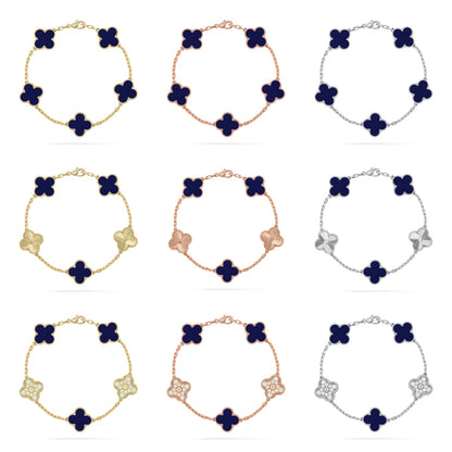 [Mystic]CLOVER 5 MOTIF LAPIS LAZULI BRACELET COLLECTION