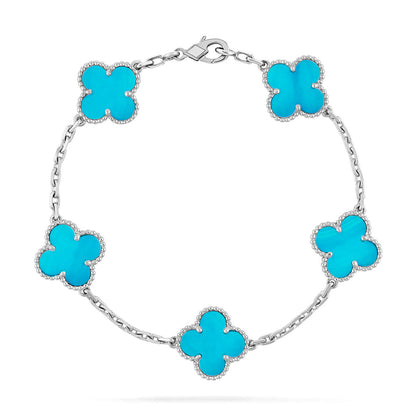 [Mystic-new] CLOVER 5 MOTIF TURQUOISE BRACELET COLLECTION