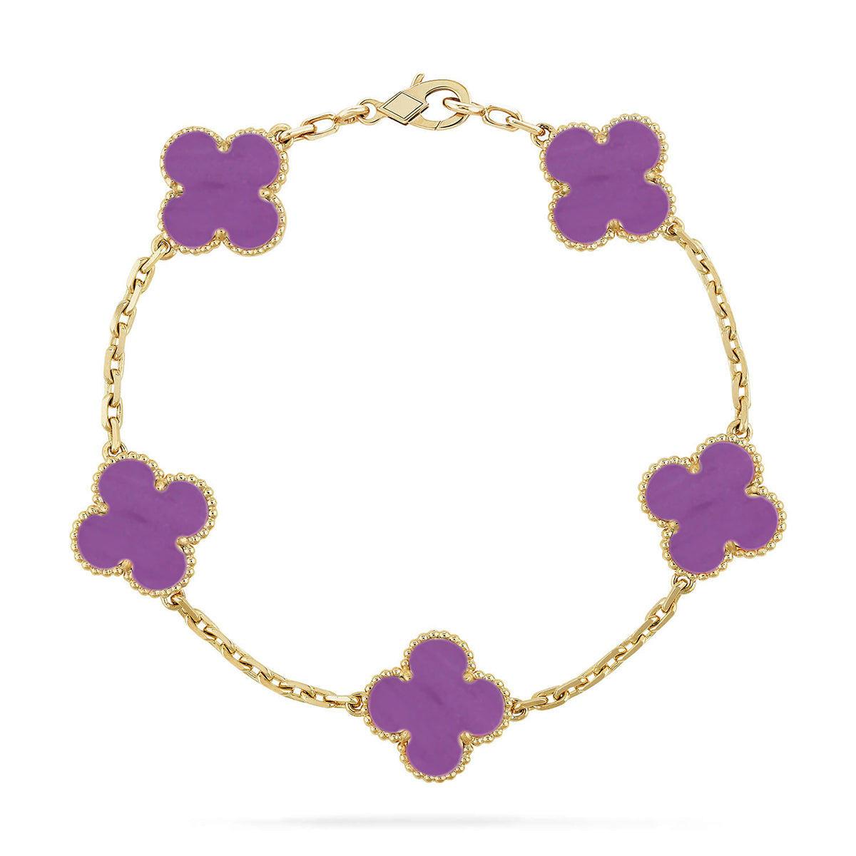 [Mystic-new] CLOVER 5 MOTIF VIOLET BRACELET COLLECTION