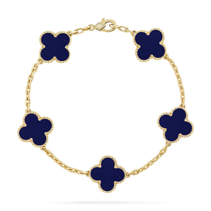 [Mystic-new]CLOVER 5 MOTIF LAPIS LAZULI BRACELET COLLECTION