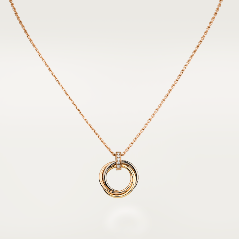 [Mystic]TRINITY NECKLACE GOLD  DIAMONDS