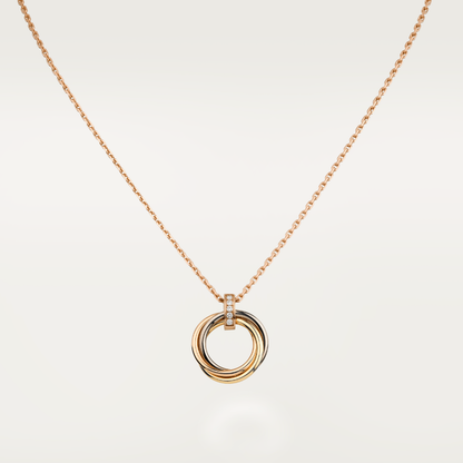 [Mystic]TRINITY NECKLACE GOLD  DIAMONDS