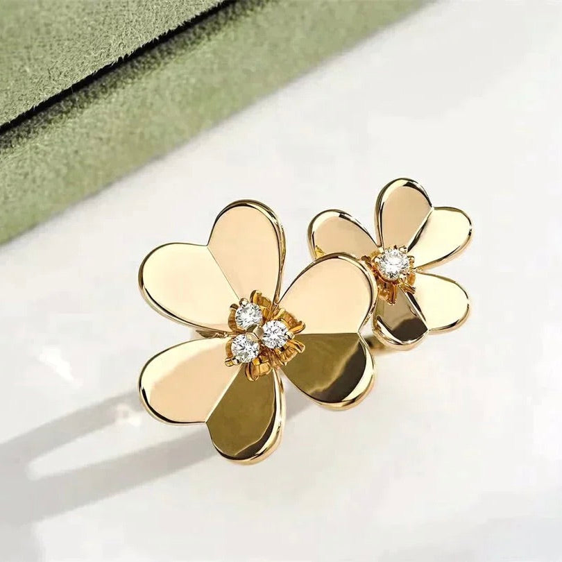 [Mystic]CLOVER COMOS GOLD DIAMOND RING
