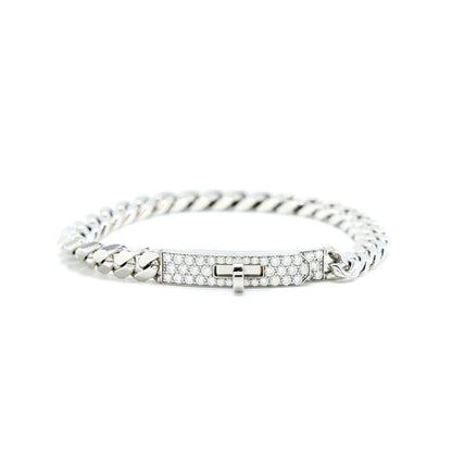 [Mystic]KELLY CHAIN SILVER DIAMOND BRACELET