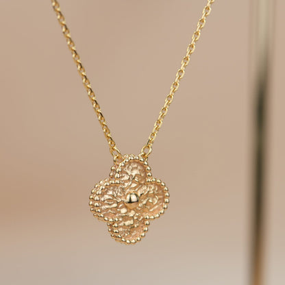 [Mystic]CLOVER 15MM  BRONZING NECKLACE