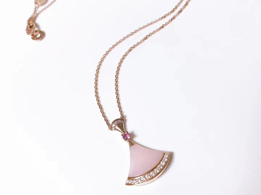 [Mystic]DREAM NECKLACE PINK MOP DIAMOND