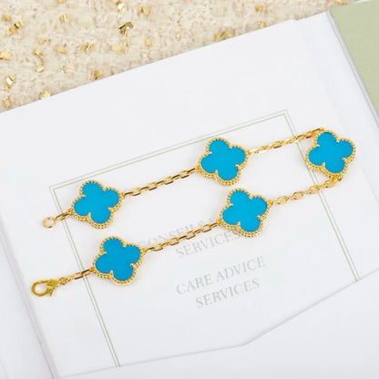 [Mystic-new] CLOVER 5 MOTIF TURQUOISE BRACELET COLLECTION