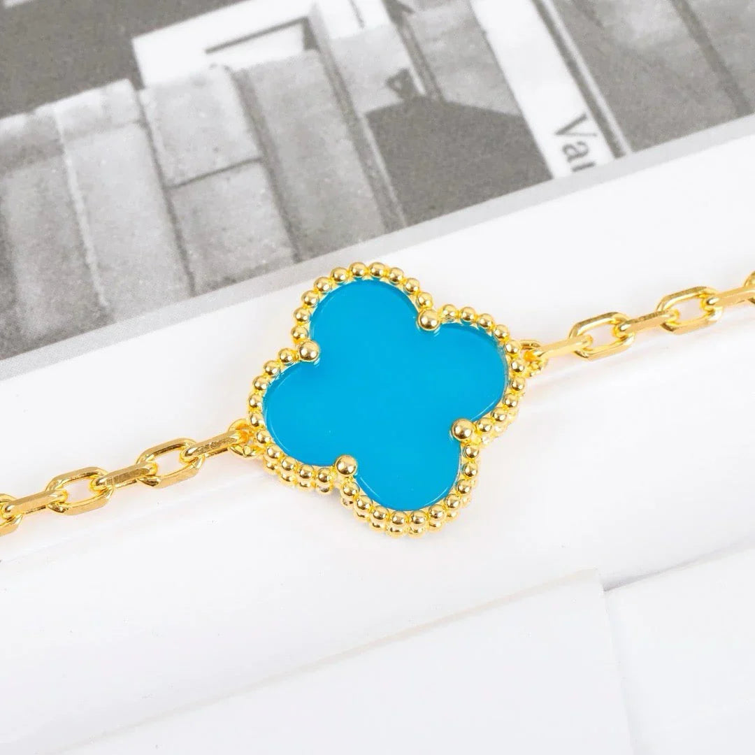 [Mystic-new] CLOVER 5 MOTIF TURQUOISE BRACELET COLLECTION