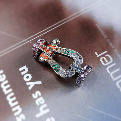 [Mystic]FORCE LARGE HORSESHOE  COLORED DIAMOND BRACELET ROSE GOLD