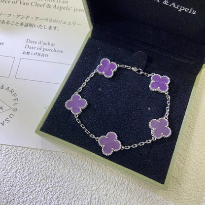 [Mystic-new] CLOVER 5 MOTIF VIOLET BRACELET COLLECTION