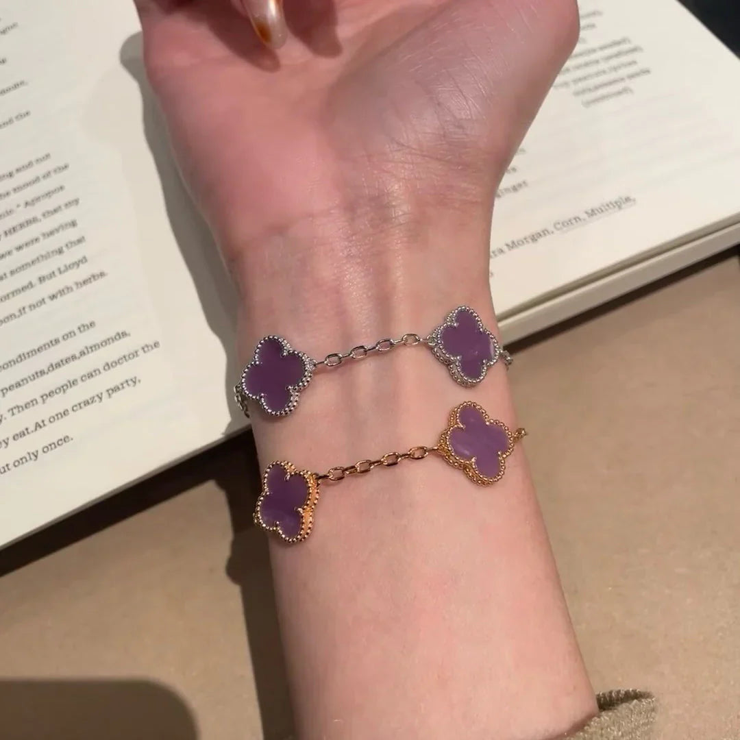 [Mystic-new] CLOVER 5 MOTIF VIOLET BRACELET COLLECTION