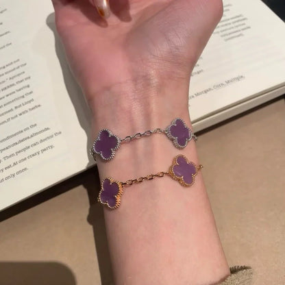 [Mystic-new] CLOVER 5 MOTIF VIOLET BRACELET COLLECTION