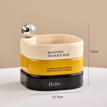 多層回転式ジュエリー収納ボックス