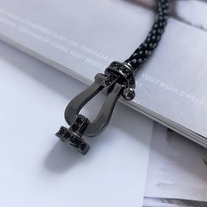 [Mystic]FORCE LARGE SERIES HORSESHOE BLACK SAMURAI BRACELET