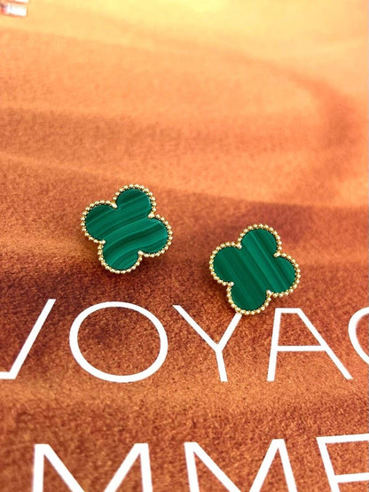 [Mystic] CLOVER LARGE (20mm) 1 MOTIFS GREENER MOP STUD EARRINGS
