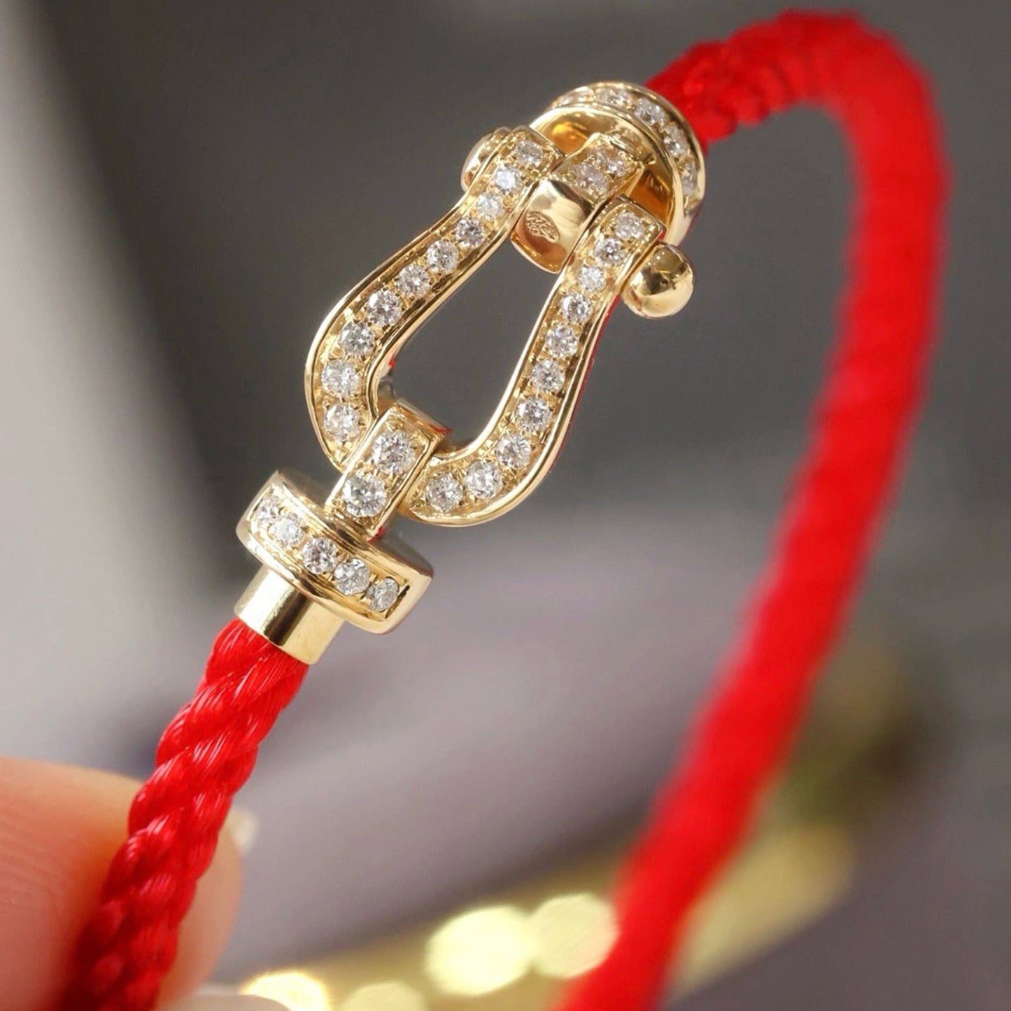 [Mystic]FORCE LARGE HORSESHOE FULL DIAMOND BRACELET SILVER