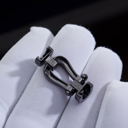 [Mystic]FORCE LARGE SERIES HORSESHOE BLACK SAMURAI BRACELET