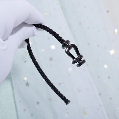 [Mystic]FORCE LARGE SERIES HORSESHOE BLACK SAMURAI BRACELET