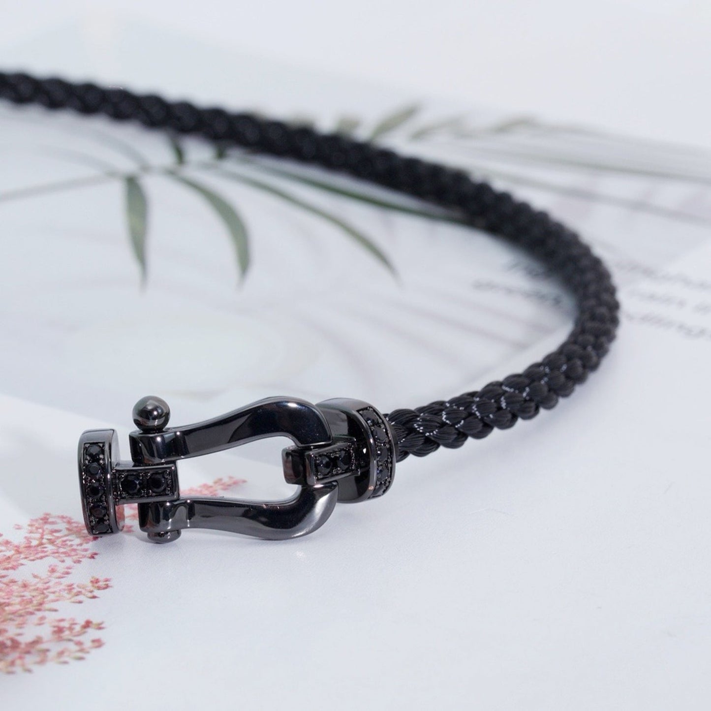 [Mystic]FORCE LARGE SERIES HORSESHOE BLACK SAMURAI BRACELET