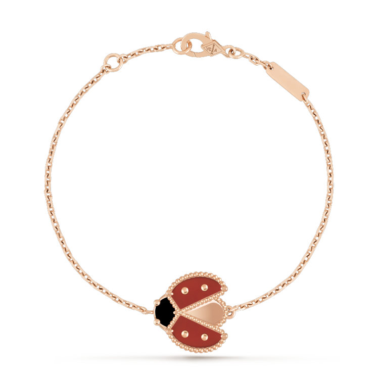 [Mystic]LUCKY SPRING 1 MOTIF PINK GOLD BRACELET