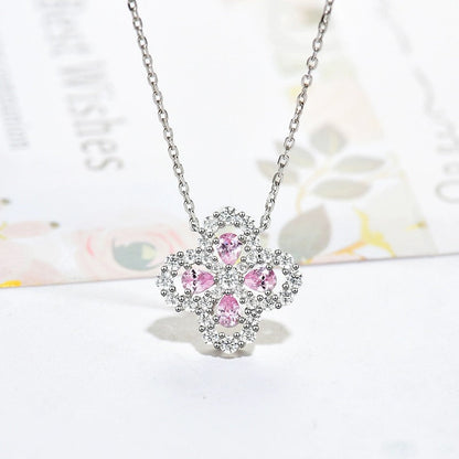 [Mystic]LOOP NECKLACE FULL MOTIF DIAMOND 16MM MULTIPLE COLORS