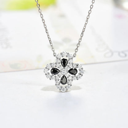 [Mystic]LOOP NECKLACE FULL MOTIF DIAMOND 16MM MULTIPLE COLORS
