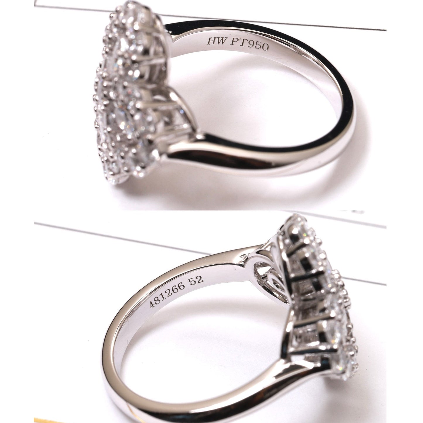 [Mystic]LOOP RING FULL MOTIF DIAMOND 16MM SILVE