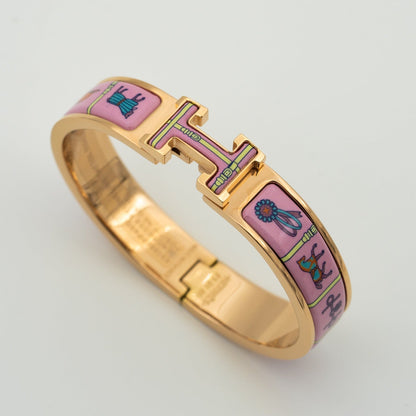 [Mystic]H PINK GOLD BRACELET PINK CERAMIC