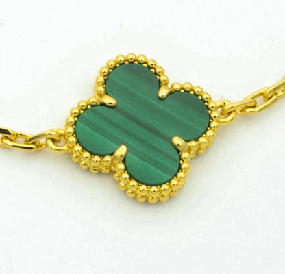 [Mystic-new] CLOVER 5 MOTIF MALACHITE BRACELET COLLECTION