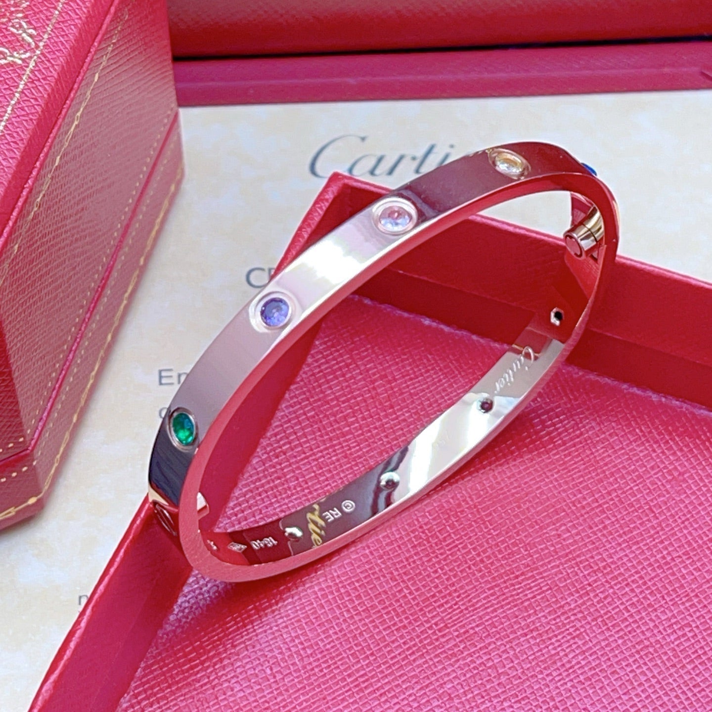 [Mysitc ] 2026 RAINBOW LOVE BRACELET 6.1MM  10 DIAMONDS