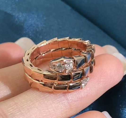 [Mystic]Classic PINK Gold Diamond Ring