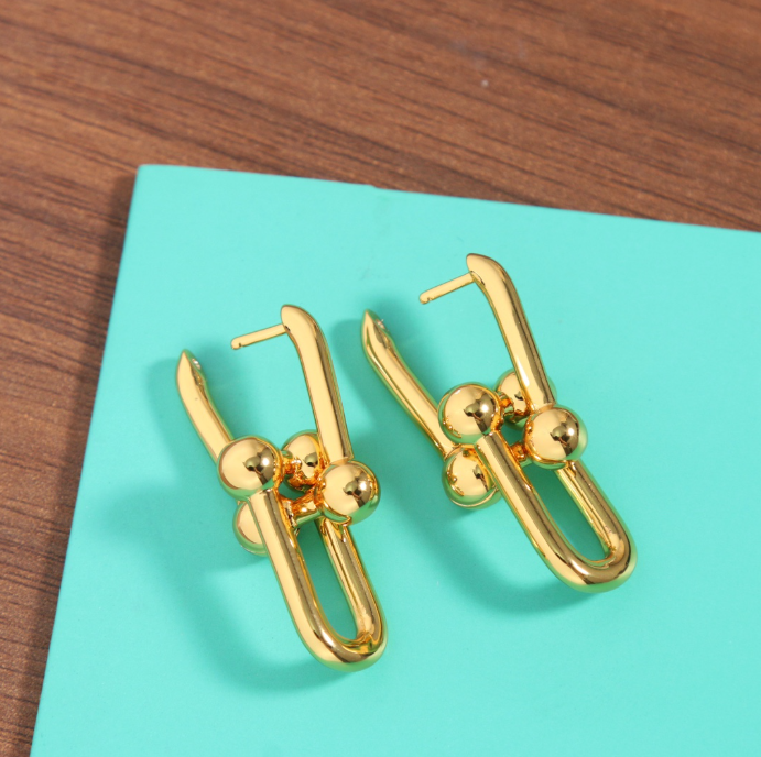 [Mystic]TF HORSESHOE BUCKLE EARRINGS