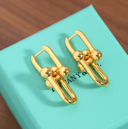 [Mystic]TF HORSESHOE BUCKLE EARRINGS