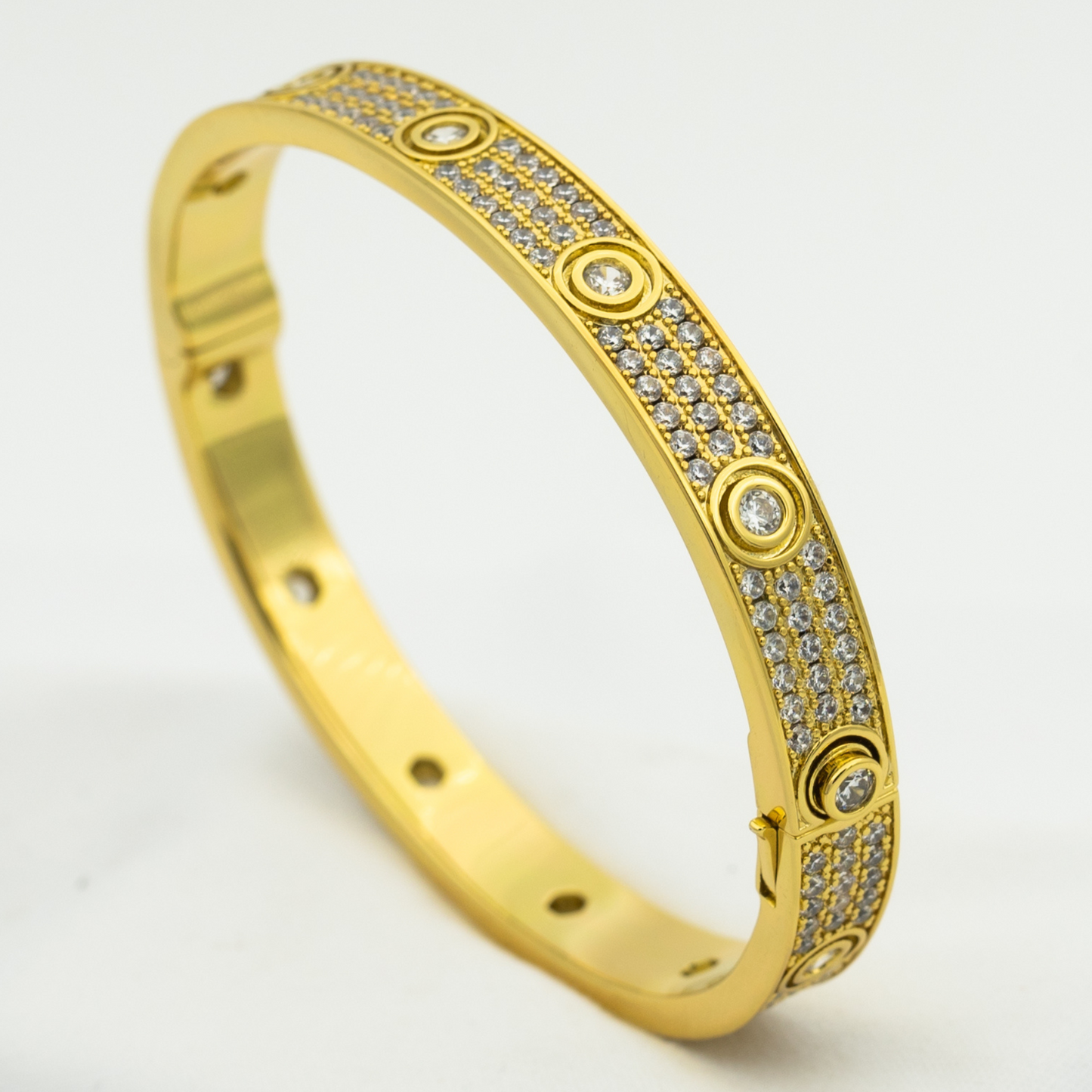 [Mystic]LOVE BRACELET 6.1MM DIAMOND-PAVED 10 BIG DIAMONDS