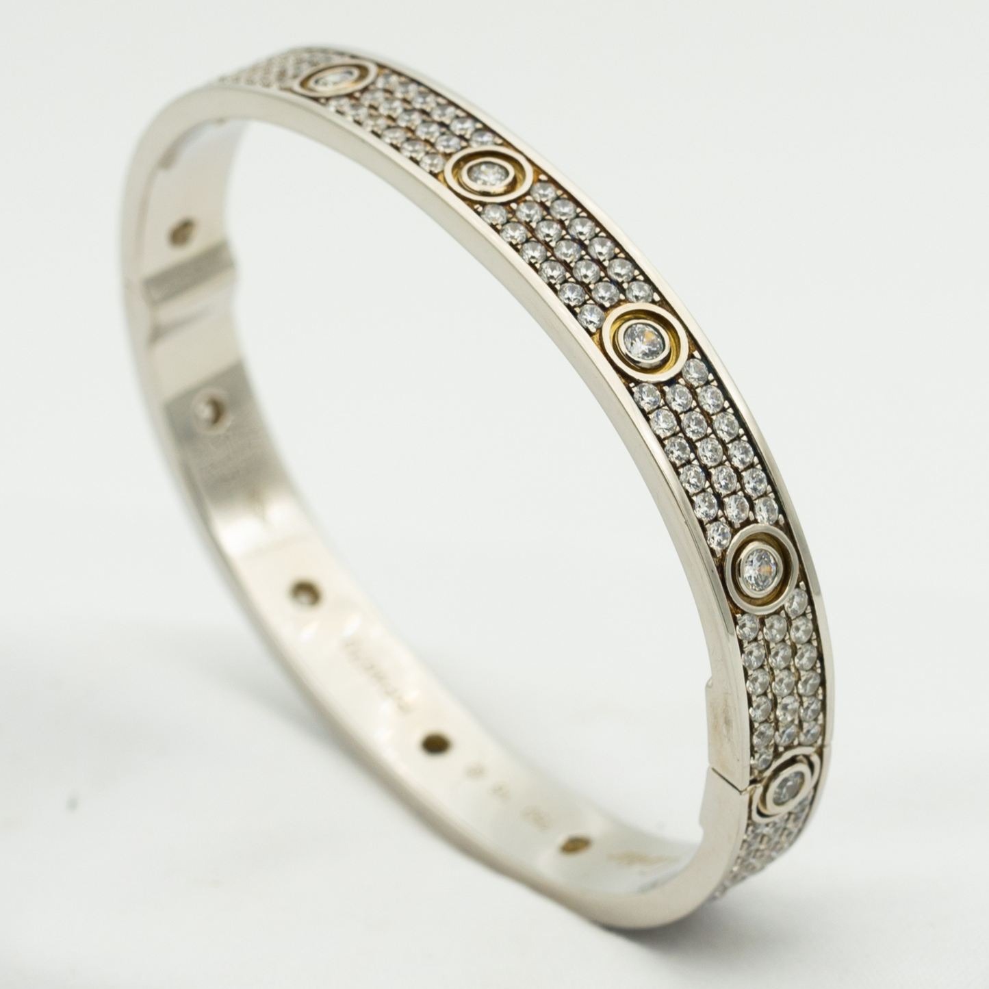 [Mystic]LOVE BRACELET 6.1MM DIAMOND-PAVED 10 BIG DIAMONDS