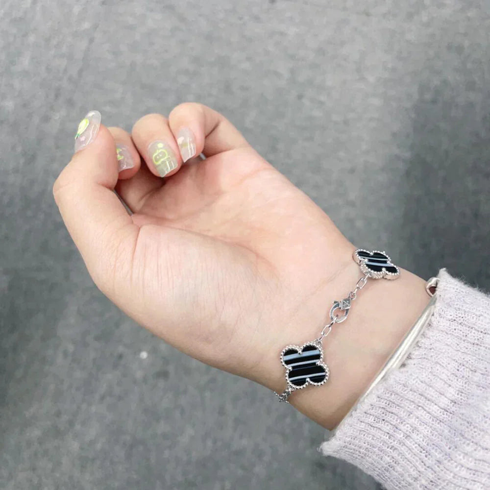 [Mystic-new] CLOVER 5 MOTIF PULSAR STONE BRACELET COLLECTION