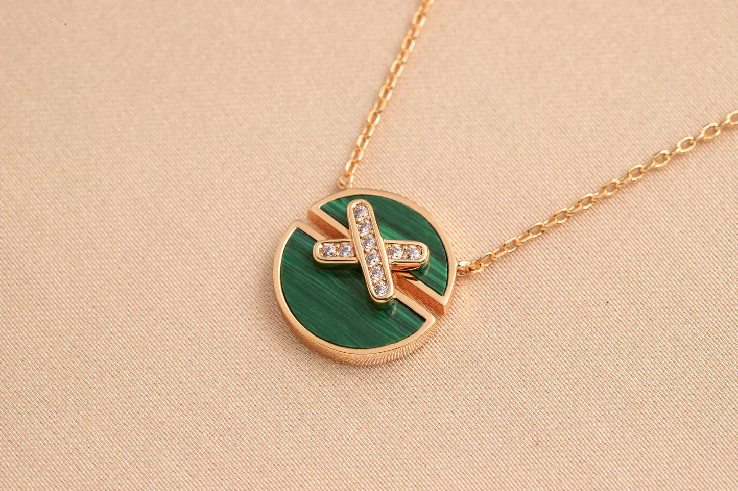 [Mystic]JEUX DE ROSE GOLD DIAMOND NECKLACE