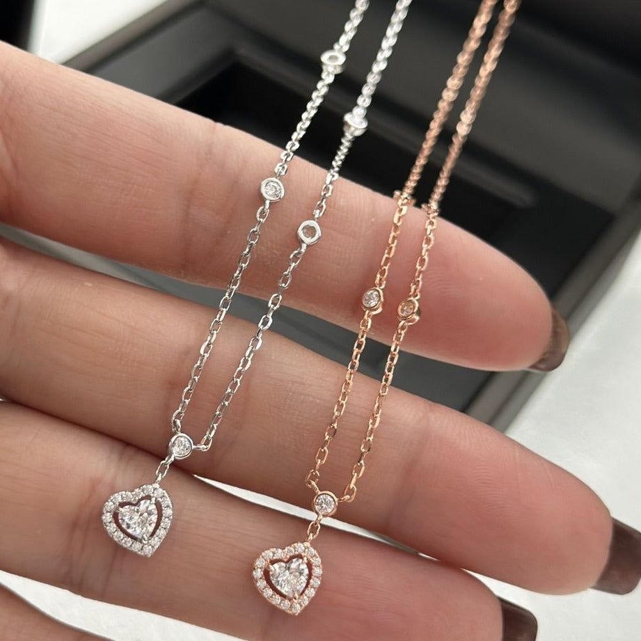 [Mystic JURI]JOY HEART DIAMOND NECKLACE