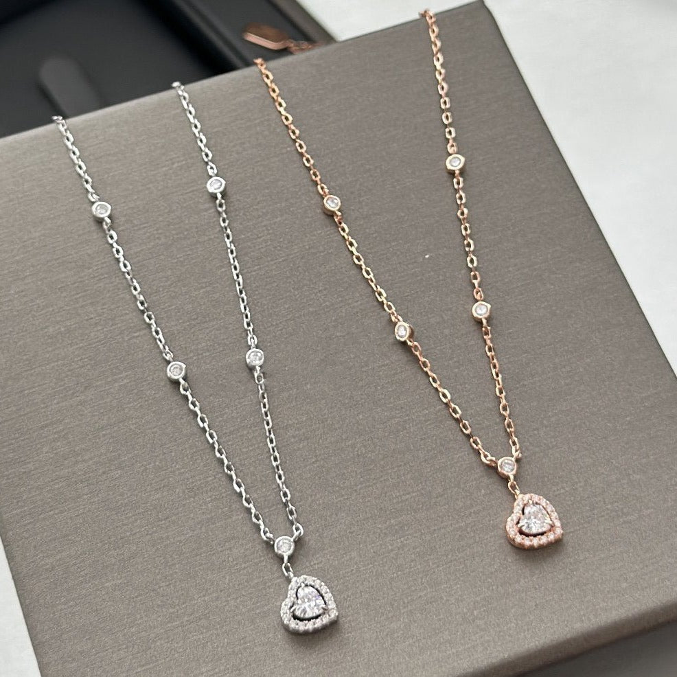 [Mystic JURI]JOY HEART DIAMOND NECKLACE