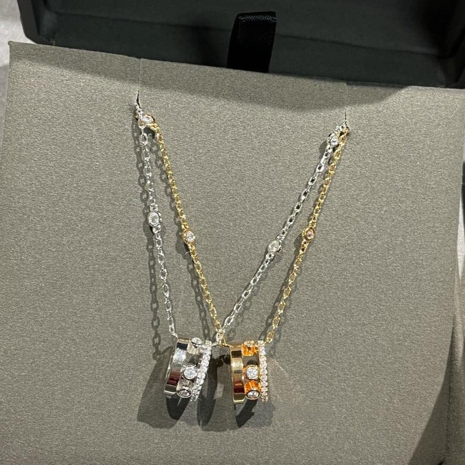 [Mystic JURI]CHAIN MOVE ROMANE PEDAND NECKLACE
