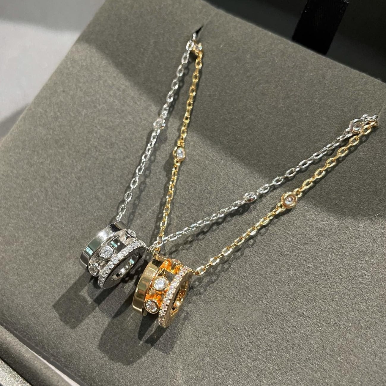 [Mystic JURI]CHAIN MOVE ROMANE PEDAND NECKLACE