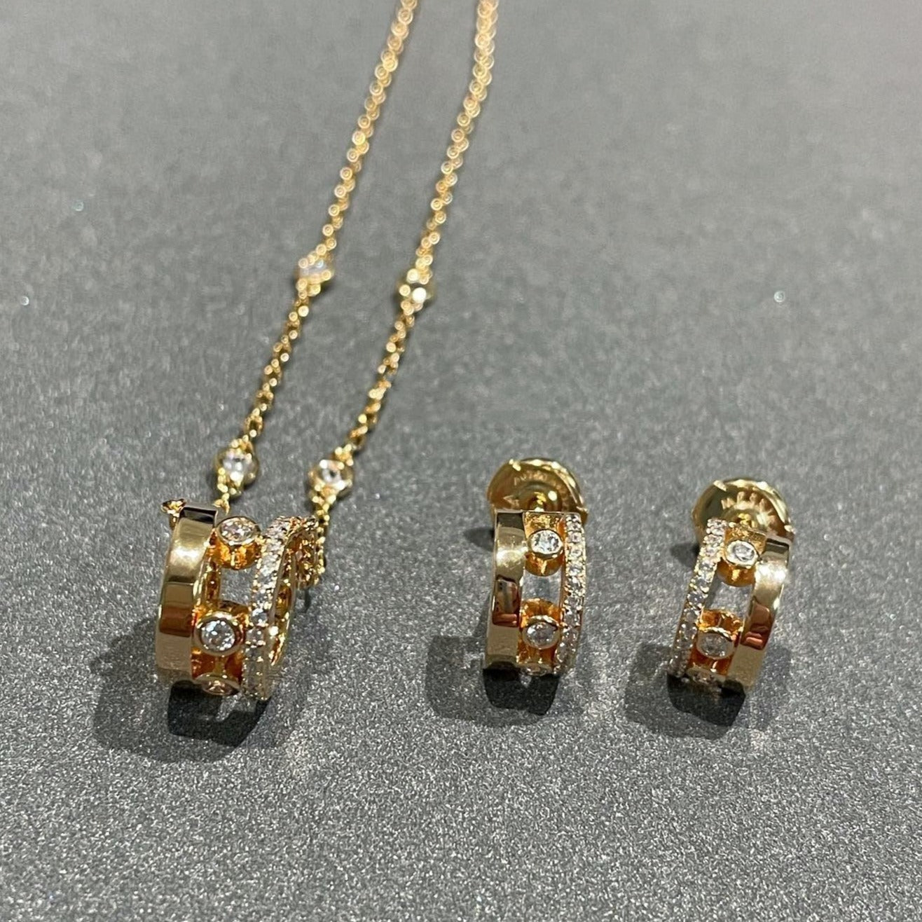 [Mystic JURI]CHAIN MOVE ROMANE PEDAND NECKLACE