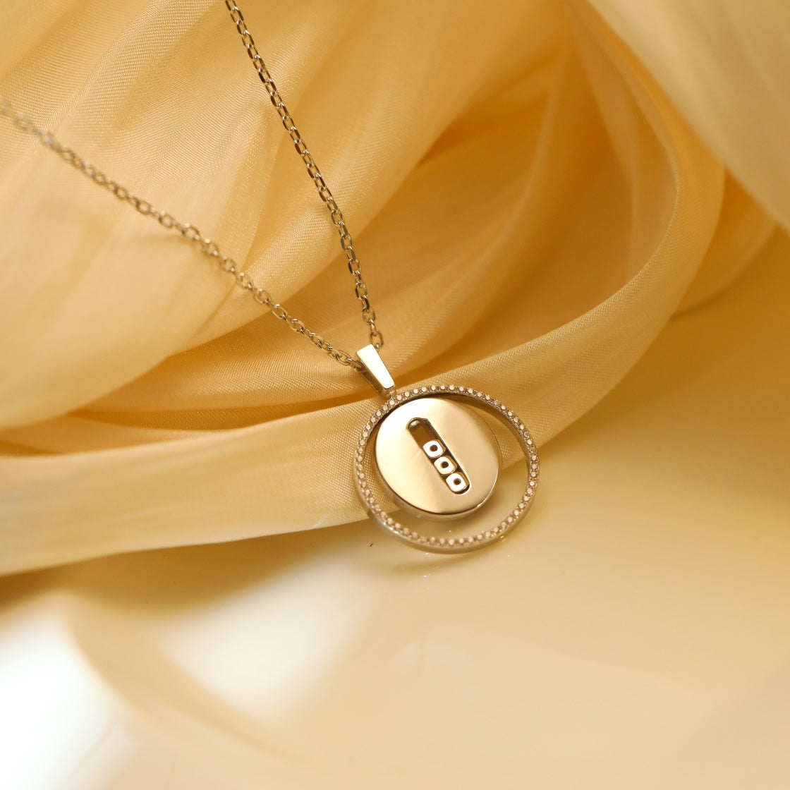 [Mystic JURI]Mystic MOVE MM SILVER DIAMOND NECKLACE