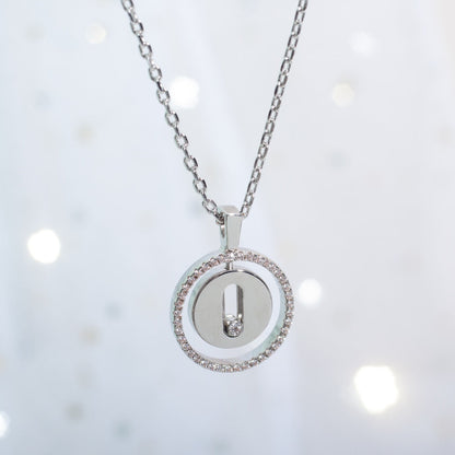 [Mystic JURI]Mystic MOVE PM NECKLACE SILVER DIAMOND