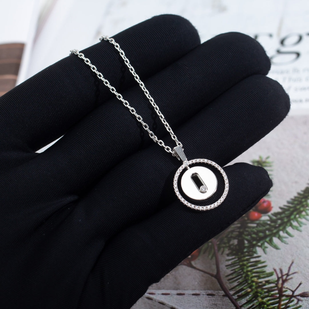 [Mystic JURI]Mystic MOVE PM NECKLACE SILVER DIAMOND