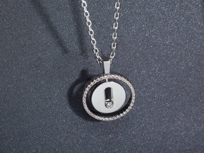 [Mystic JURI]Mystic MOVE PM NECKLACE SILVER DIAMOND