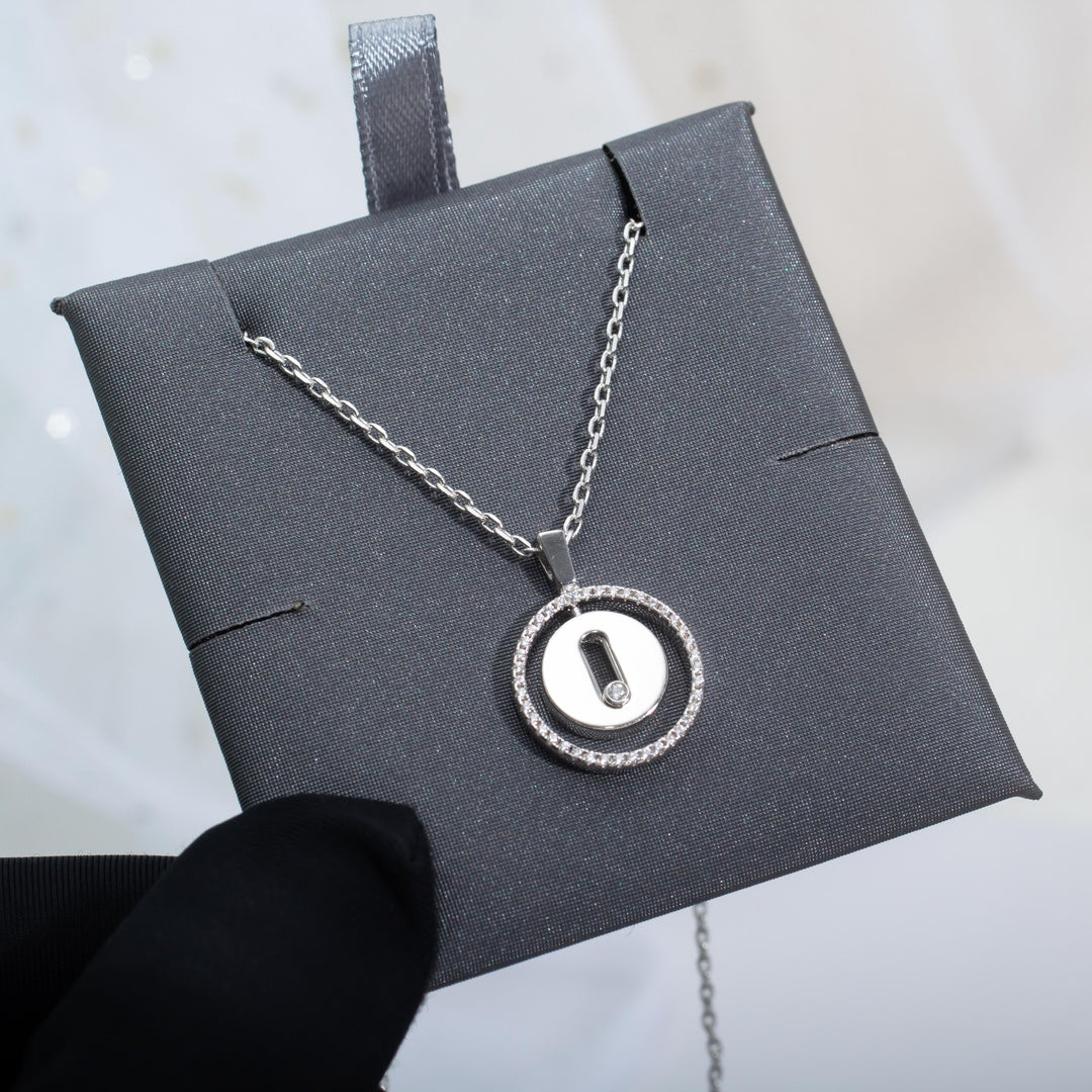 [Mystic JURI]Mystic MOVE PM NECKLACE SILVER DIAMOND