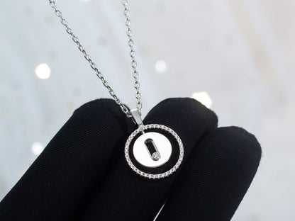 [Mystic JURI]Mystic MOVE PM NECKLACE SILVER DIAMOND