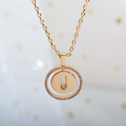 [Mystic JURI]Mystic MOVE PM NECKLACE PINK GOLD DIAMOND