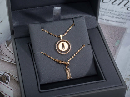 [Mystic JURI]Mystic MOVE PM NECKLACE PINK GOLD DIAMOND